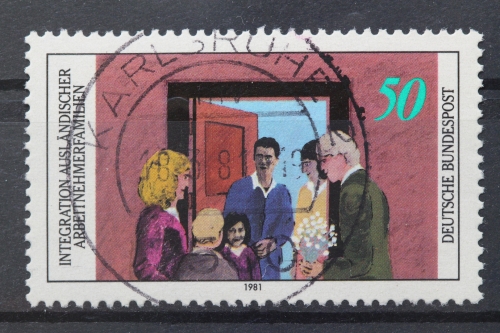 Deutschland (BRD), MiNr. 1086, zentrisch Karlsruhe, gestempelt