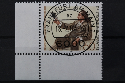 Deutschland (BRD), MiNr. 1121, Ecke links unten, VS F/M, EST