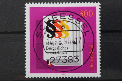 Deutschland (BRD), MiNr. 1874, zentrisch Scheessel, EST