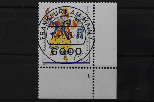 Deutschland (BRD), MiNr. 1349, Ecke rechts unten, FN 1, VS F/M, EST