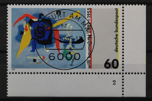 Deutschland (BRD), MiNr. 1403, Ecke rechts unten, FN 2, VS F/M, EST