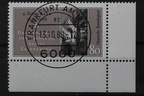 Deutschland (BRD), MiNr. 1389, Ecke rechts unten, VS F/M, EST