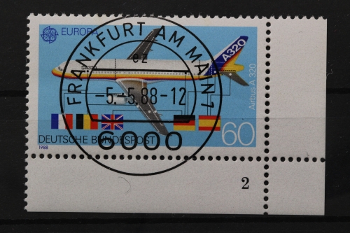 Deutschland (BRD), MiNr. 1367, Ecke rechts unten, FN 2, VS F/M, EST