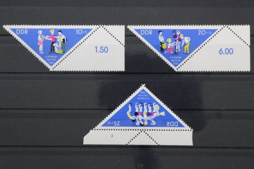 DDR, MiNr. 1045-1047, Randstücke, postfrisch