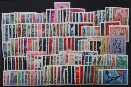 DDR, MiNr. 447-745, Jahrgänge 1955-1959, Kollektion, postfrisch