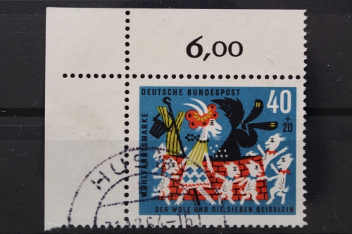 Deutschland (BRD), MiNr. 411, Ecke links oben, gestempelt