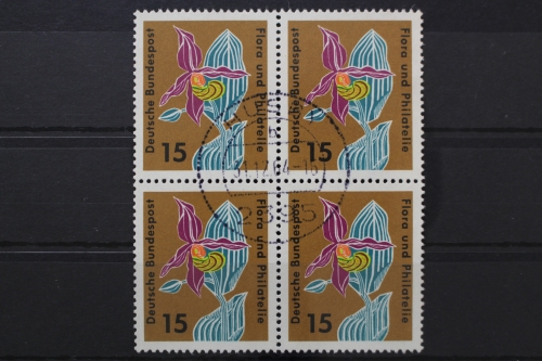 Deutschland (BRD), MiNr. 393, Viererblock, gestempelt