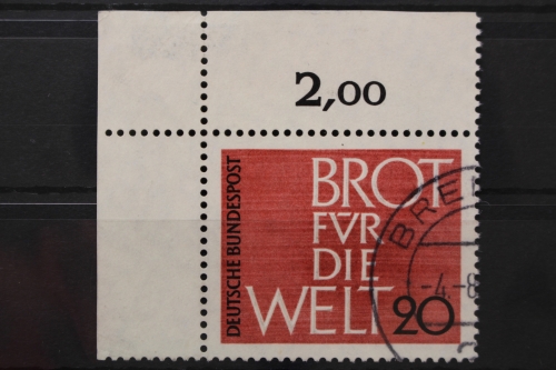 Deutschland (BRD), MiNr. 389, Ecke links oben, gestempelt