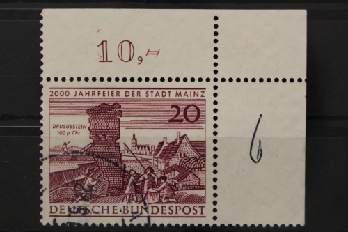 Deutschland (BRD), MiNr. 375, Ecke rechts oben, gestempelt