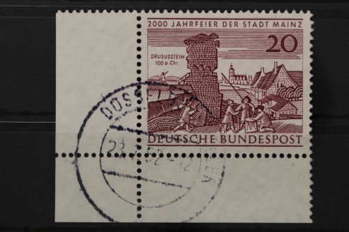 Deutschland (BRD), MiNr. 375, Ecke links unten, gestempelt