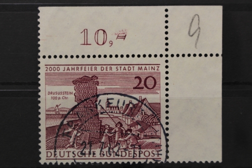 Deutschland (BRD), MiNr. 375, Ecke rechts oben, gestempelt