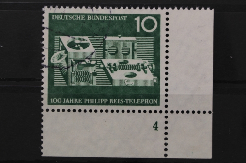 Deutschland (BRD), MiNr. 373, Ecke rechts unten, FN 4, gestempelt