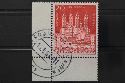 Deutschland (BRD), MiNr. 366, Ecke links unten, gestempelt
