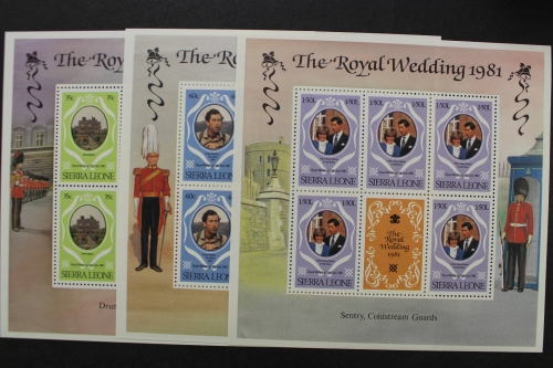 Sierra Leone, MiNr. 639-641, Kleinbögen, postfrisch