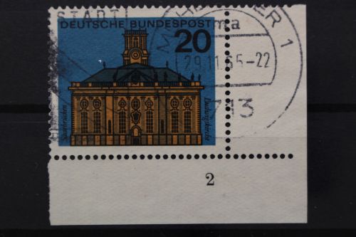 Deutschland (BRD), MiNr. 427, Ecke rechts unten, FN 2, gestempelt