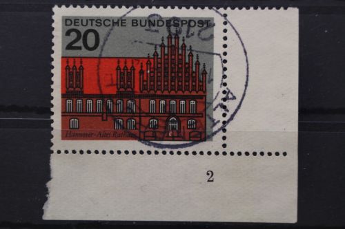 Deutschland (BRD), MiNr. 416, Ecke rechts unten, FN 2, gestempelt