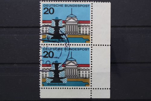 Deutschland, MiNr. 420, senkr. Paar, Ecke rechts unten, gestempelt