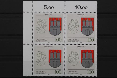 Deutschland, MiNr. 1591, 4er Block, Ecke links oben, postfrisch