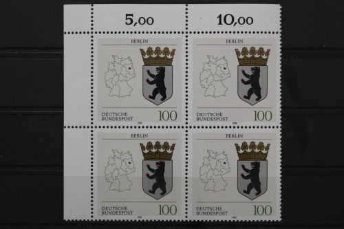 Deutschland, MiNr. 1588, 4er Block, Ecke links oben, postfrisch