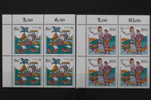 Deutschland, MiNr. 1608-1609, 4er Block, Ecke li. o., postfrisch