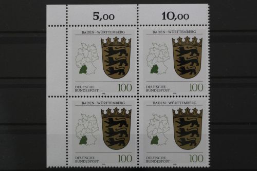 Deutschland, MiNr. 1586, 4er Block, Ecke links oben, postfrisch