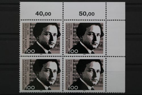 Deutschland, MiNr. 1590, 4er Block, Ecke rechts oben, postfrisch