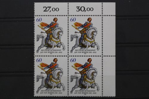 Deutschland, MiNr. 1504, 4er Block, Ecke rechts oben, postfrisch