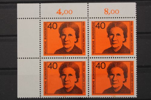 Deutschland, MiNr. 793, 4er Block, Ecke links oben, postfrisch