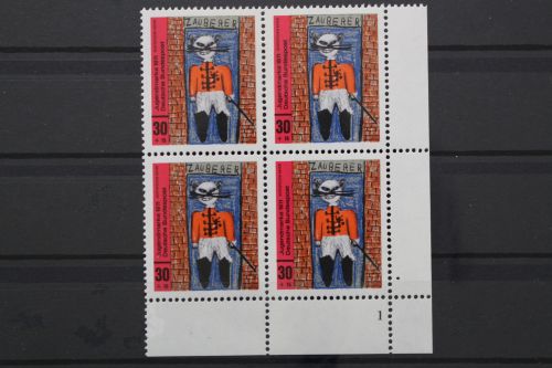 Deutschland, MiNr. 662, 4er Block, Ecke re. u., FN 1, postfrisch