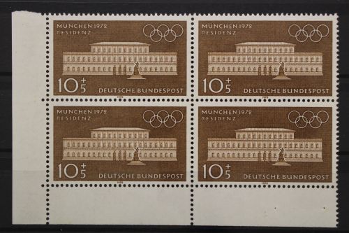 Deutschland, MiNr. 624, 4er Block, Ecke links unten, postfrisch