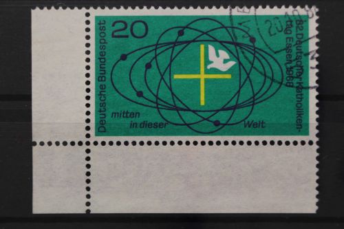 Deutschland (BRD), MiNr. 568, Ecke links unten, gestempelt