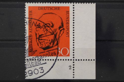 Deutschland (BRD), MiNr. 567, Ecke rechts unten, FN 2, gestempelt