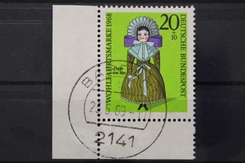 Deutschland (BRD), MiNr. 572, Ecke links unten, gestempelt