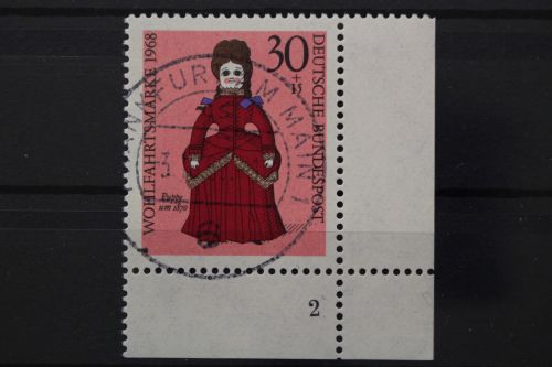 Deutschland (BRD), MiNr. 573, Ecke rechts unten, FN 2, gestempelt