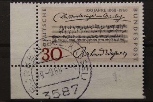 Deutschland (BRD), MiNr. 566, Ecke links unten, gestempelt