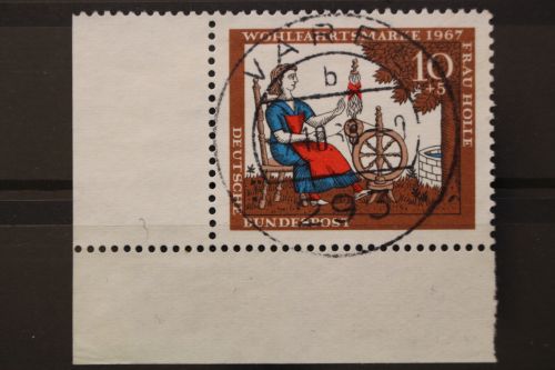 Deutschland (BRD), MiNr. 538, Ecke links unten, gestempelt