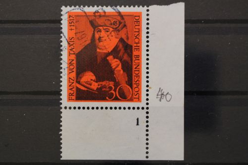Deutschland (BRD), MiNr. 535, Ecke rechts unten, FN 1, gestempelt