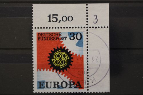 Deutschland (BRD), MiNr. 533. Ecke rechts oben, gestempelt