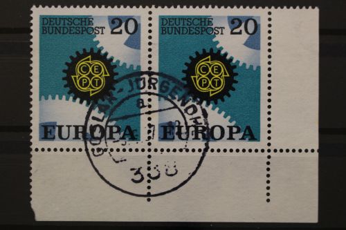 Deutschland (BRD), MiNr. 533, WP. Ecke rechts unten, gestempelt