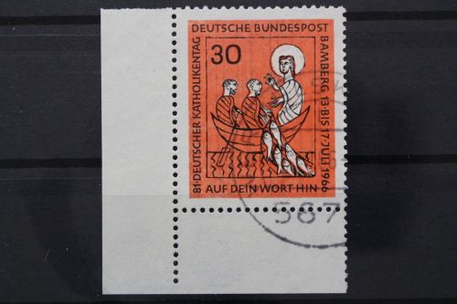 Deutschland (BRD), MiNr. 515, Ecke links unten, gestempelt