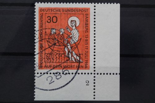 Deutschland (BRD), MiNr. 515, Ecke rechts unten, FN 2, gestempelt