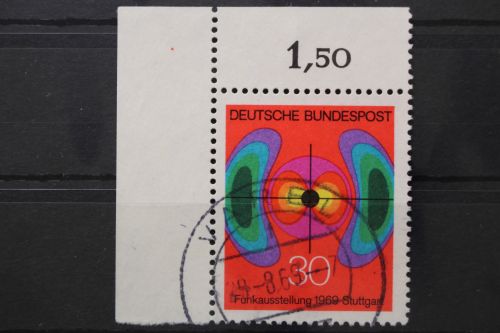 Deutschland (BRD), MiNr. 599, Ecke links oben, gestempelt