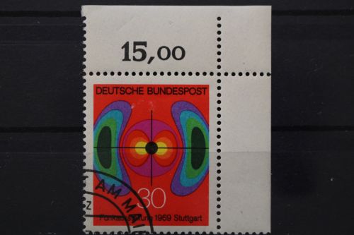 Deutschland (BRD), MiNr. 599, Ecke rechts oben, gestempelt