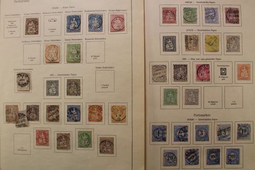 Schweiz 1850-1944, gestempelte Sammlung