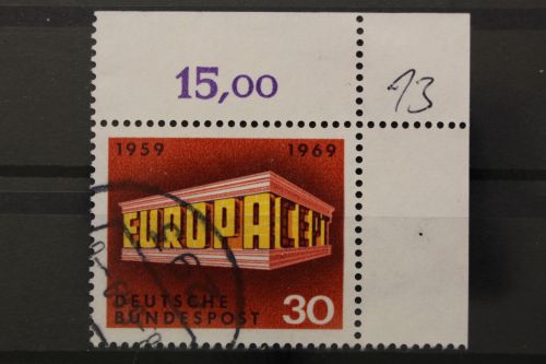 Deutschland (BRD), MiNr. 584, Ecke rechts oben, gestempelt