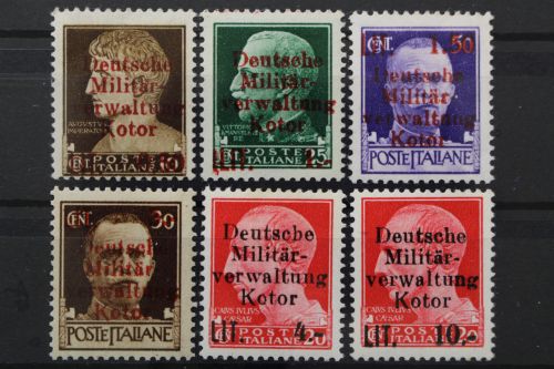 Kotor, MiNr. 1-6, postfrisch