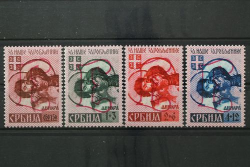 Serbien, MiNr. 54-57 Type IV, postfrisch