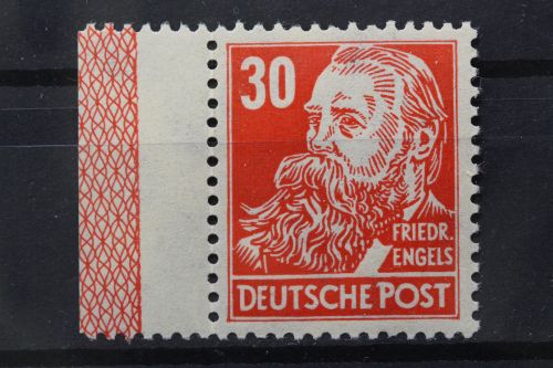 Sowj. Zone, MiNr. 222 linker Rand mit Randleiste RL 1, postfrisch