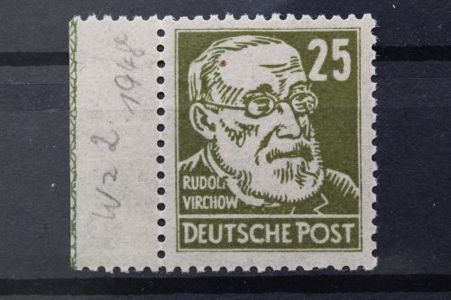 Sowj. Zone, MiNr. 221 linker Rand mit Randleiste RL 1, postfrisch