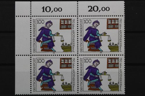 Deutschland, MiNr. 1490, 4er Block, Ecke links oben, postfrisch